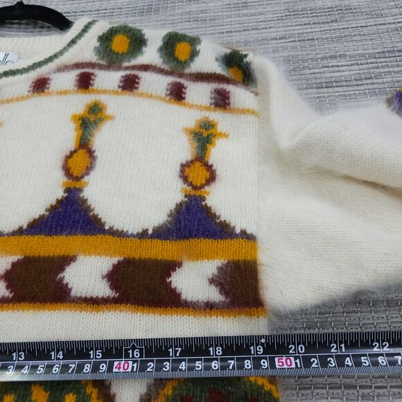 Rafaella Womens Large Vintage Angora Lambs Wool Blend Crewneck Sweater - Picture 7 of 10